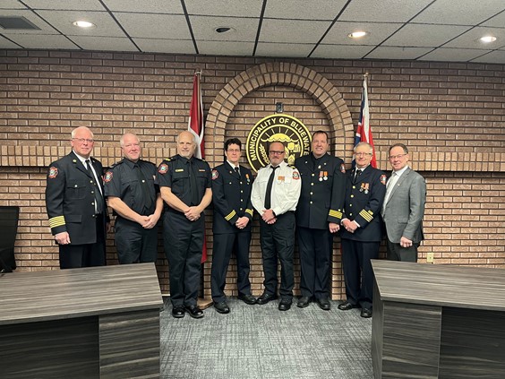 Bluewater Firefighters recognized for long service